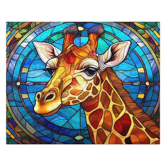 Giraffe Stained Glass - Jigsaw puzzle