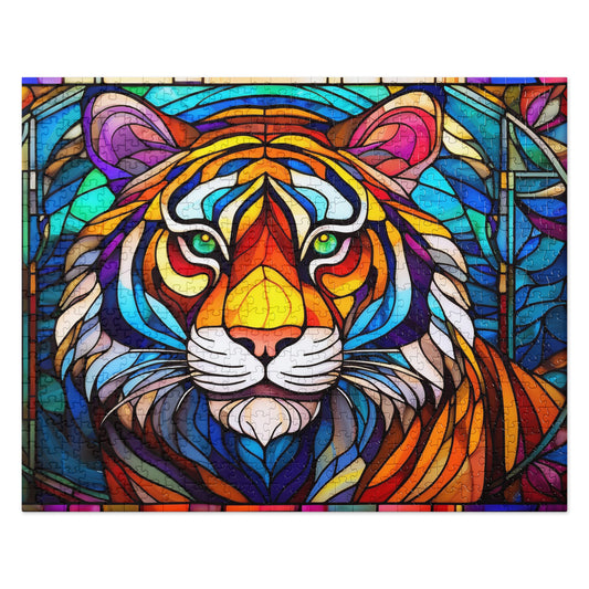 Tiger Stained Glass - Jigsaw puzzle