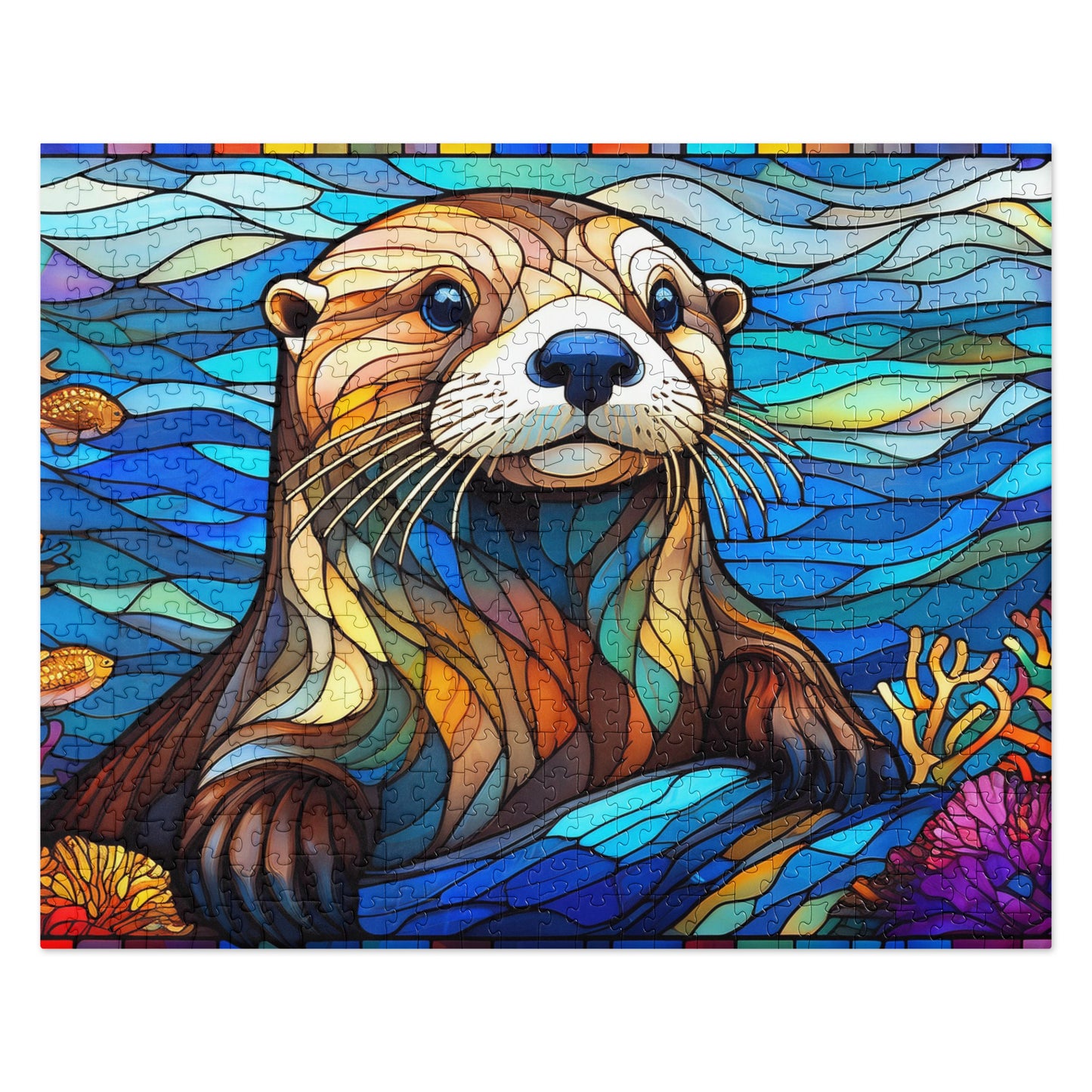 Sea Otter Stained Glass - Jigsaw puzzle