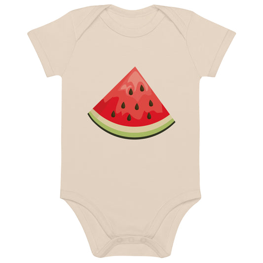 Watermelon slice - Organic cotton baby bodysuit