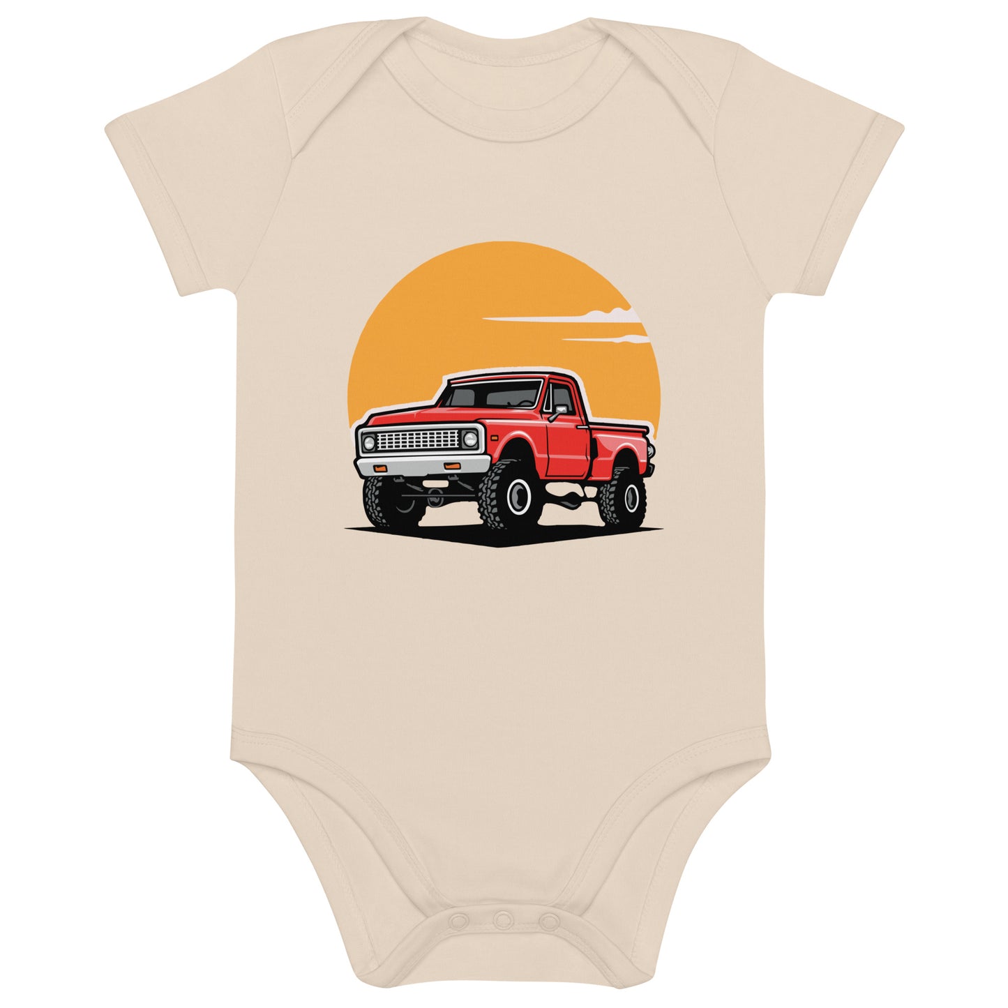 Classic truck - Organic cotton baby bodysuit