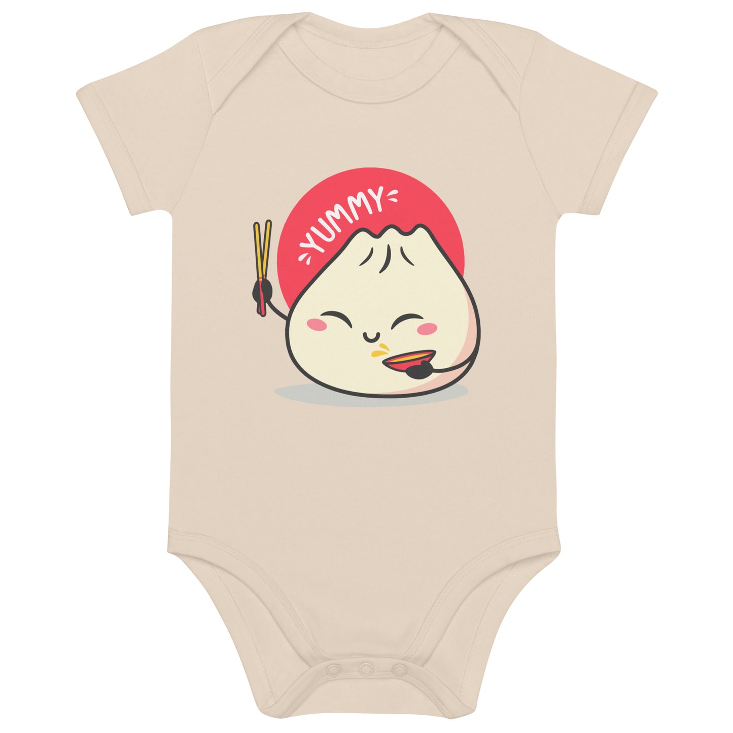 Yummy dumpling - Organic cotton baby bodysuit