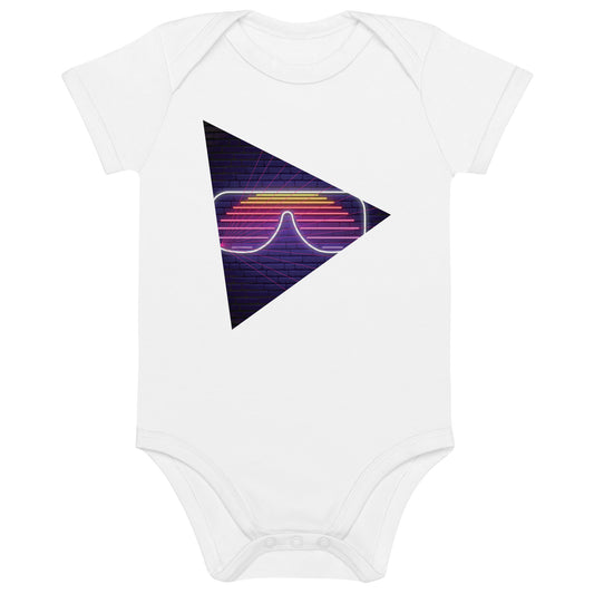 80s Abstract - Organic cotton baby bodysuit