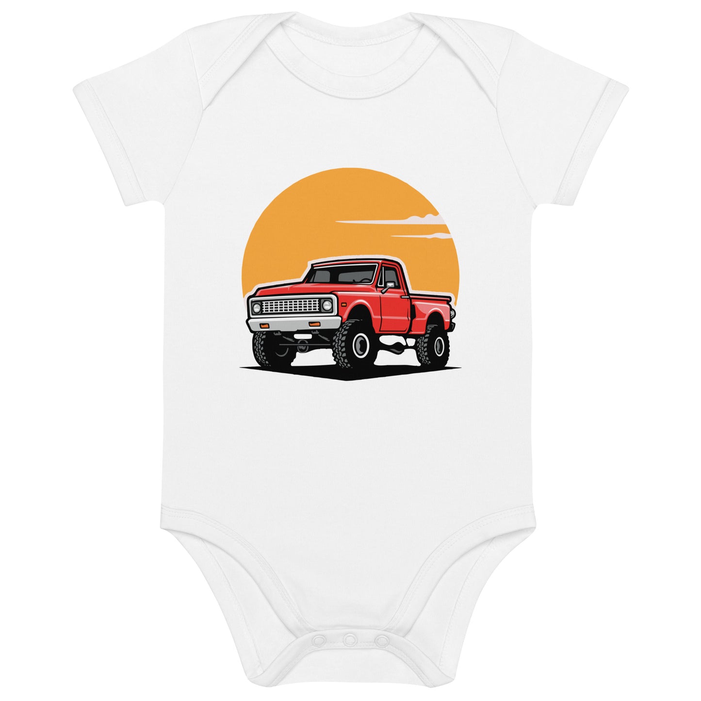 Classic truck - Organic cotton baby bodysuit