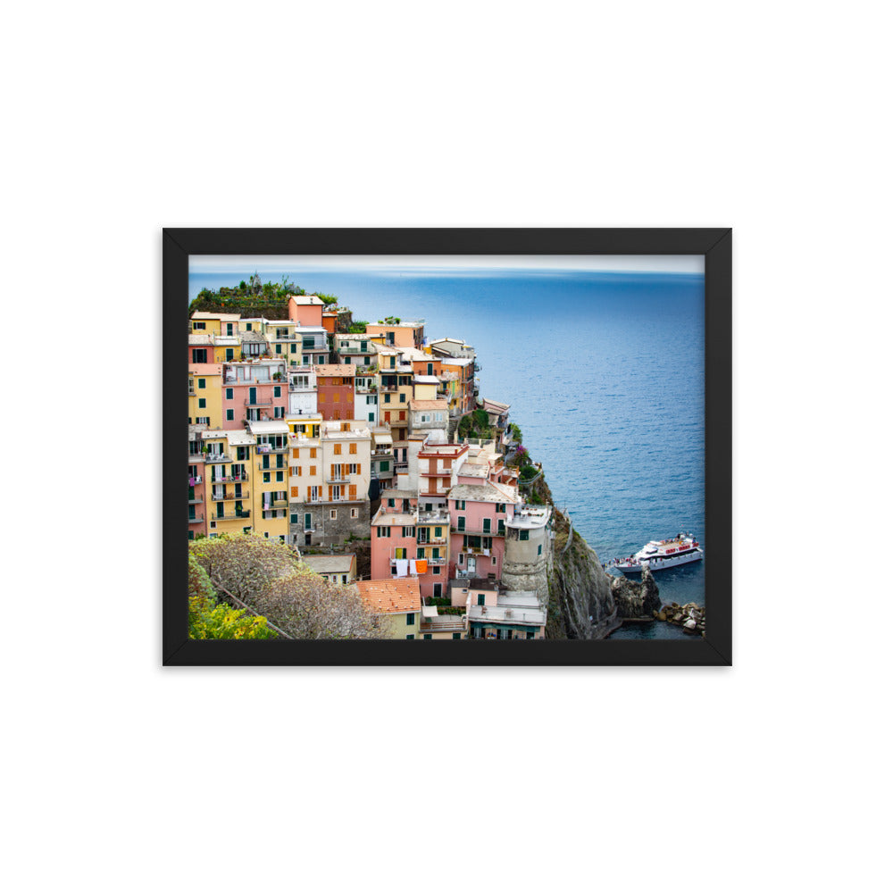 Manarola - Framed photo paper poster