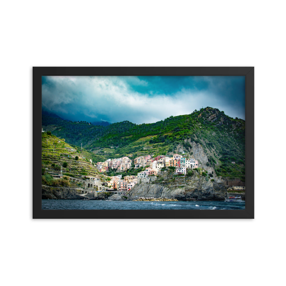 Corniglia - Framed photo paper poster