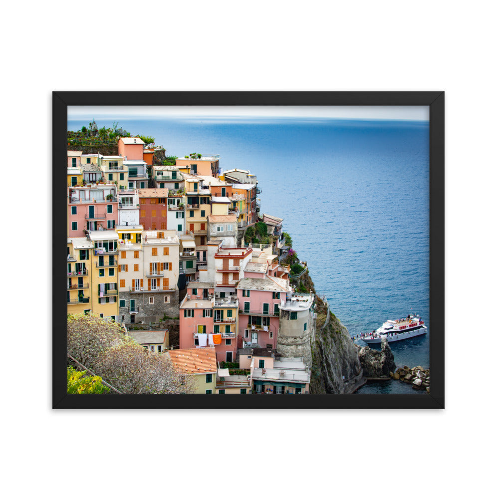 Manarola - Framed photo paper poster