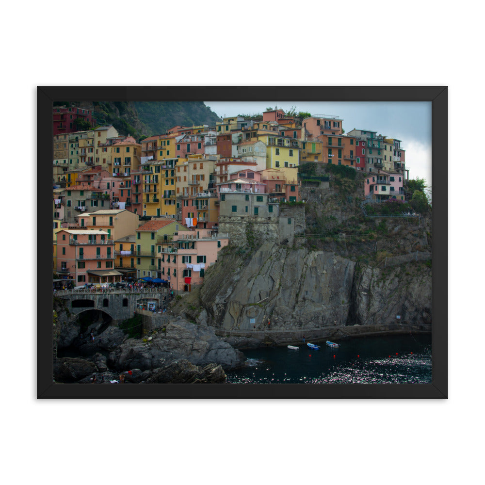 Manarola - Framed photo paper poster