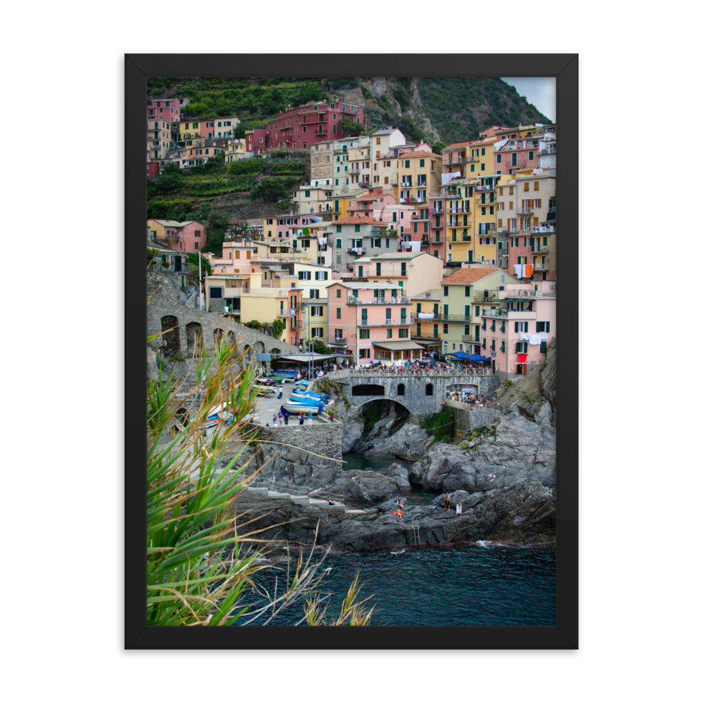 Manarola - Framed photo paper poster