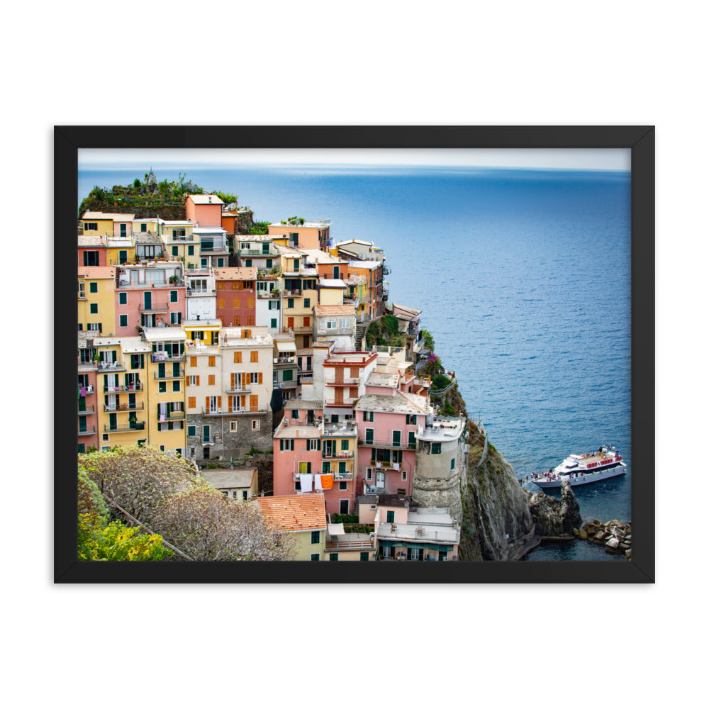 Manarola - Framed photo paper poster