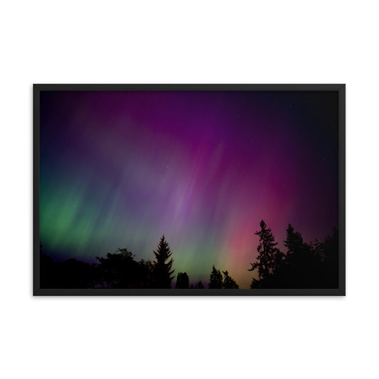 Brilliant Aurora - Framed photo paper poster