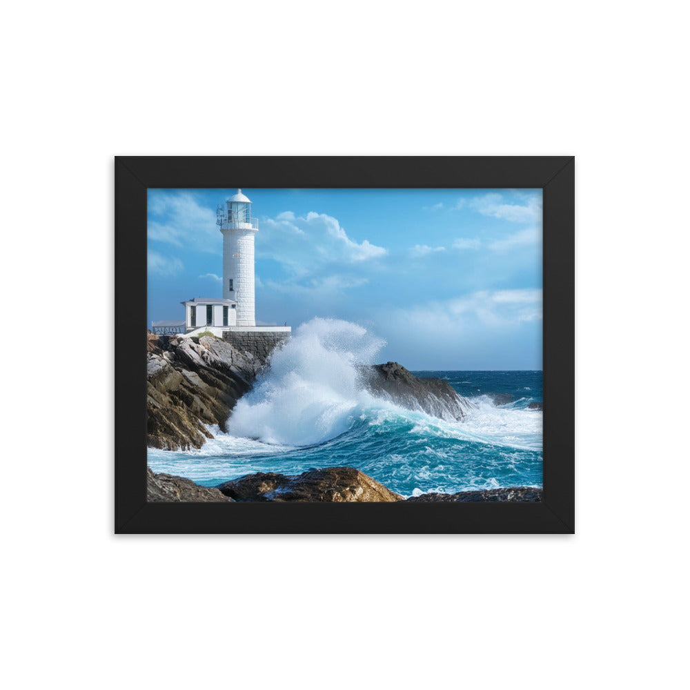 Coastal Lighthouse - Framed photo paper poster