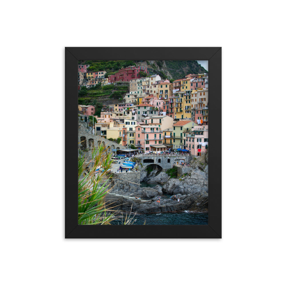 Manarola - Framed photo paper poster