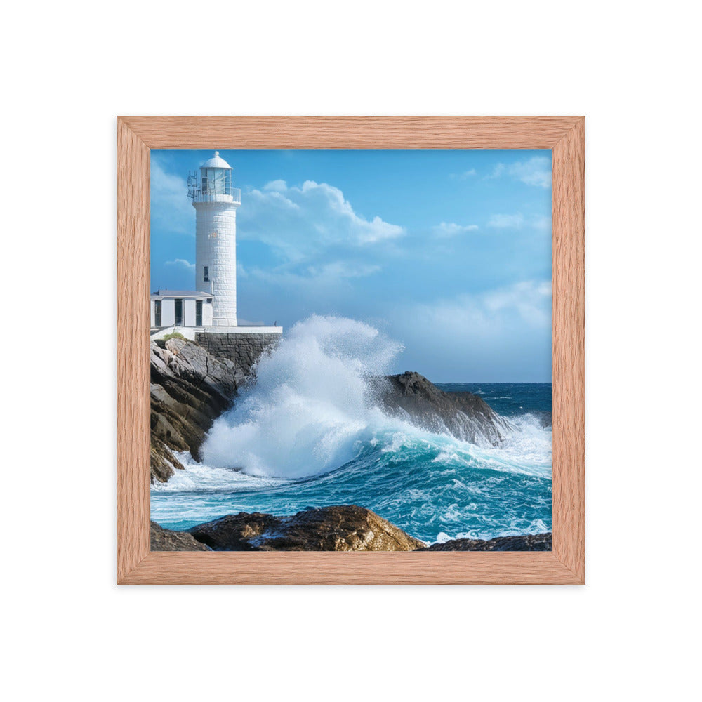 Coastal Lighthouse - Framed photo paper poster