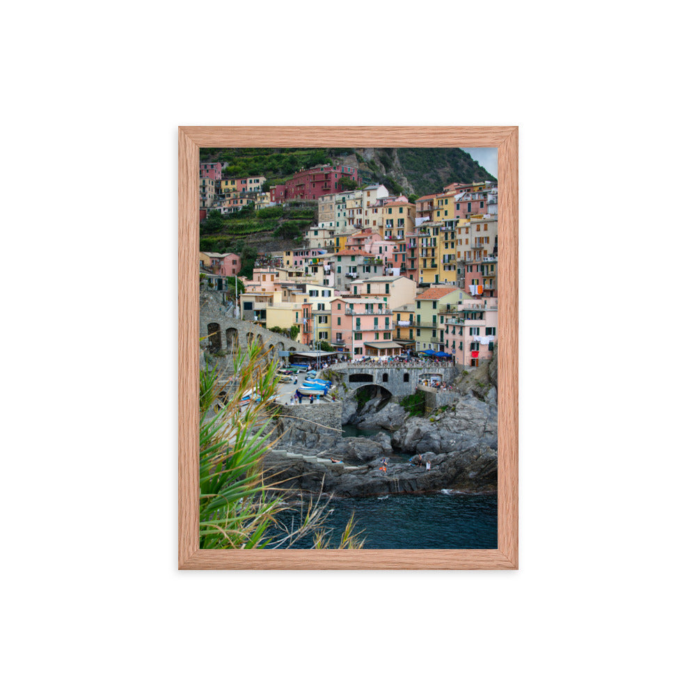 Manarola - Framed photo paper poster