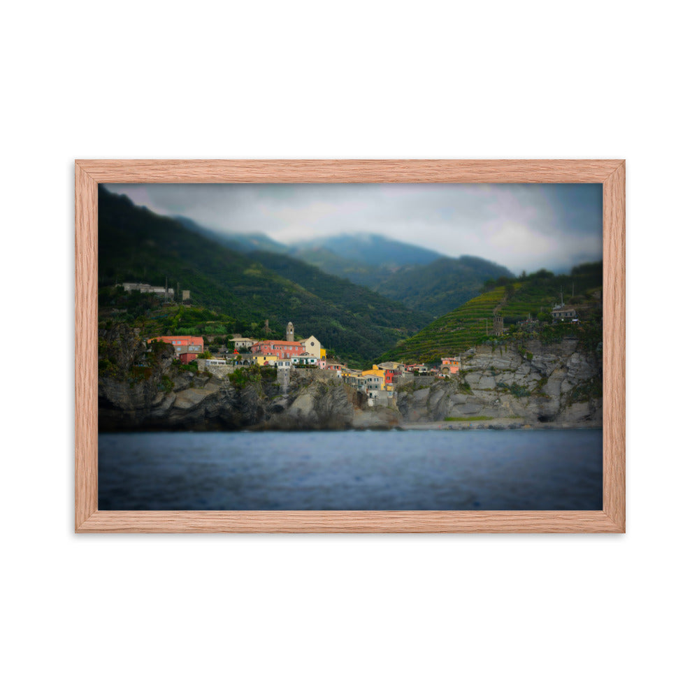 Vernazza - Framed photo paper poster