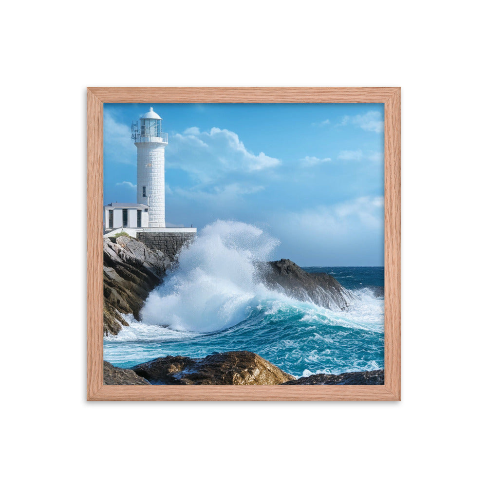 Coastal Lighthouse - Framed photo paper poster