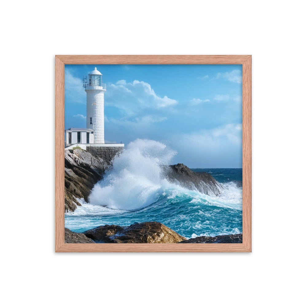 Coastal Lighthouse - Framed photo paper poster