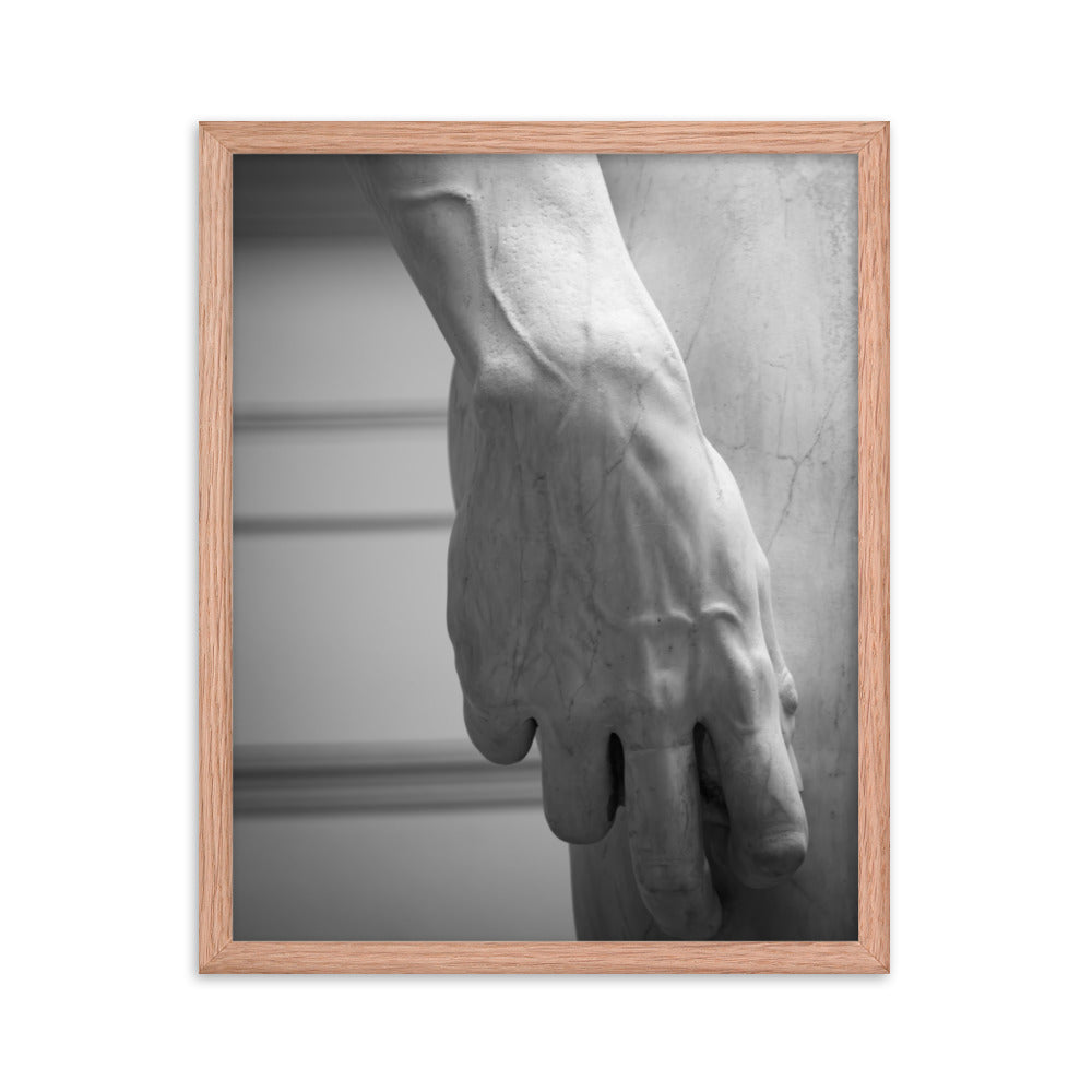 David's Hand - Framed photo paper poster