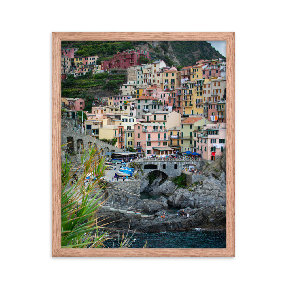 Manarola - Framed photo paper poster