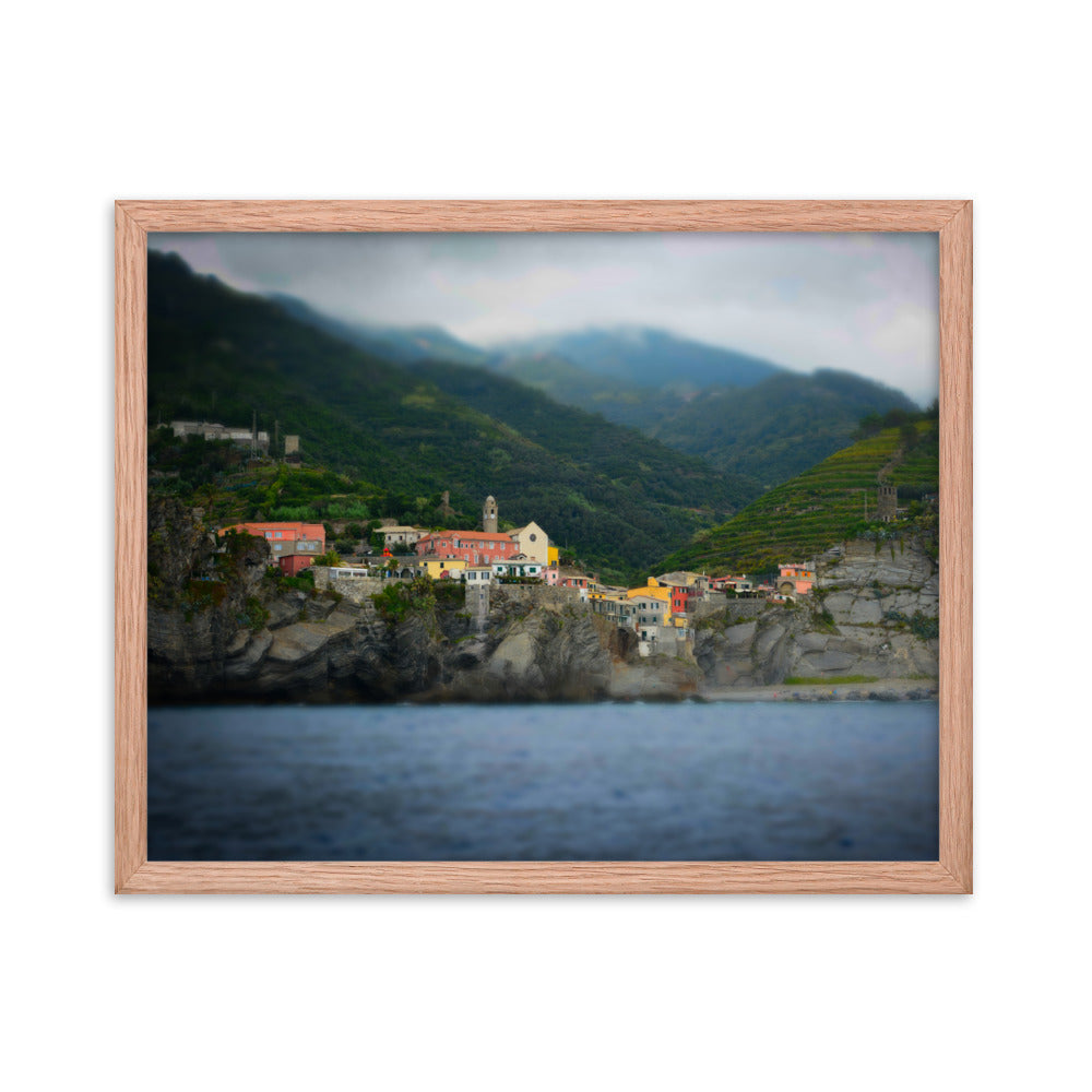 Vernazza - Framed photo paper poster