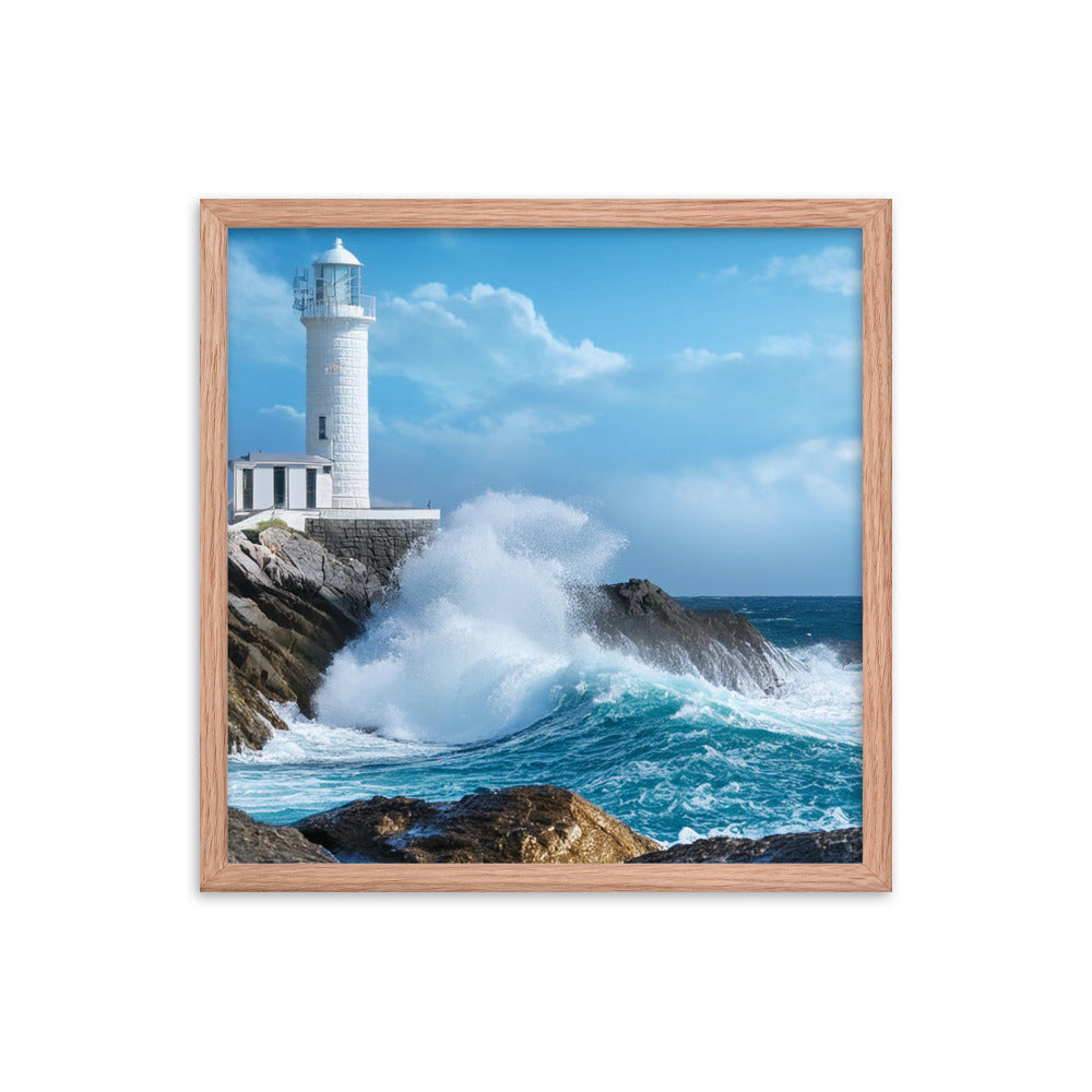 Coastal Lighthouse - Framed photo paper poster