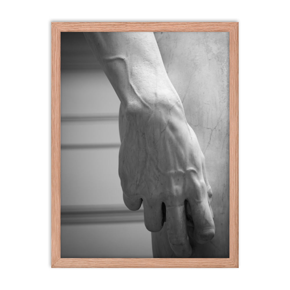 David's Hand - Framed photo paper poster