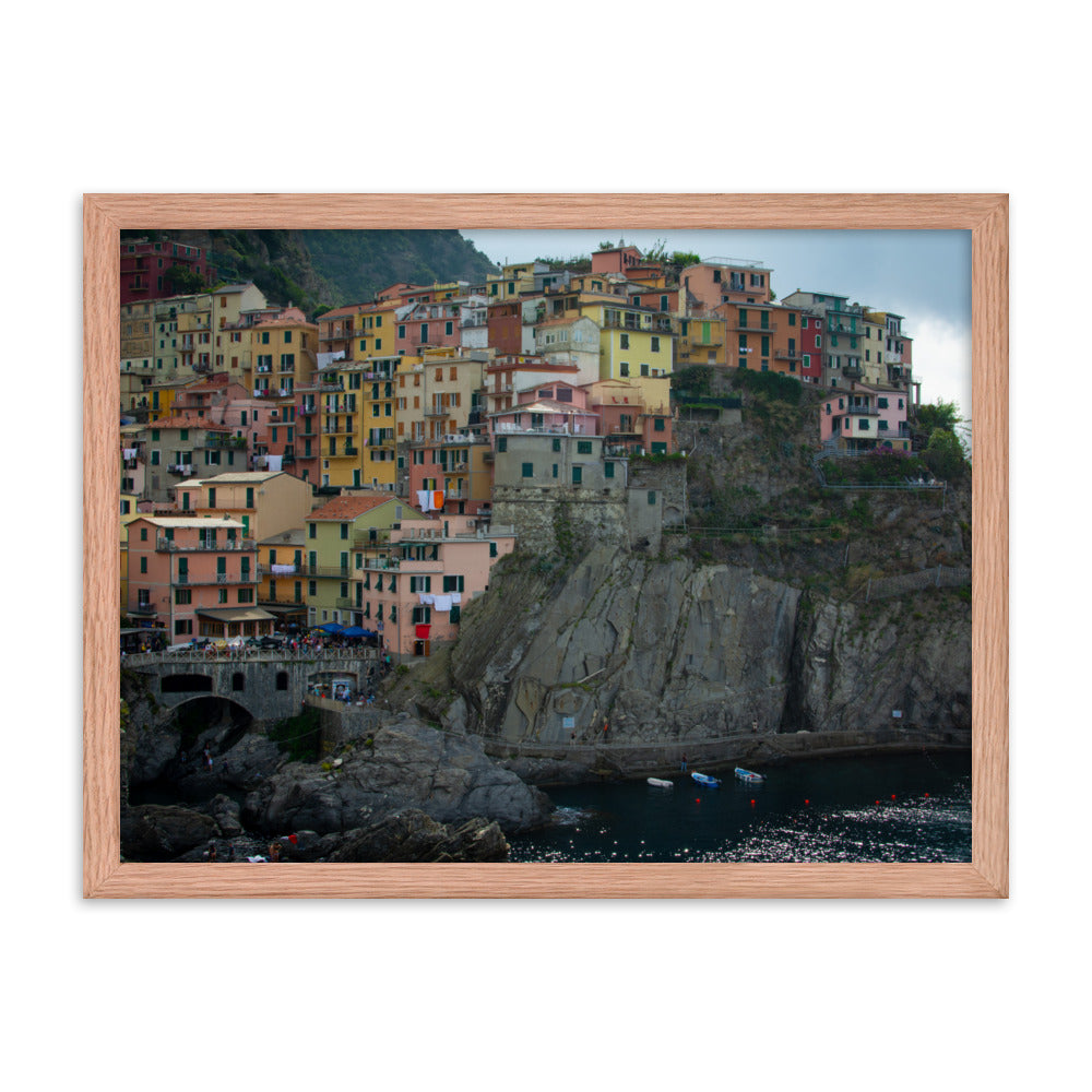 Manarola - Framed photo paper poster