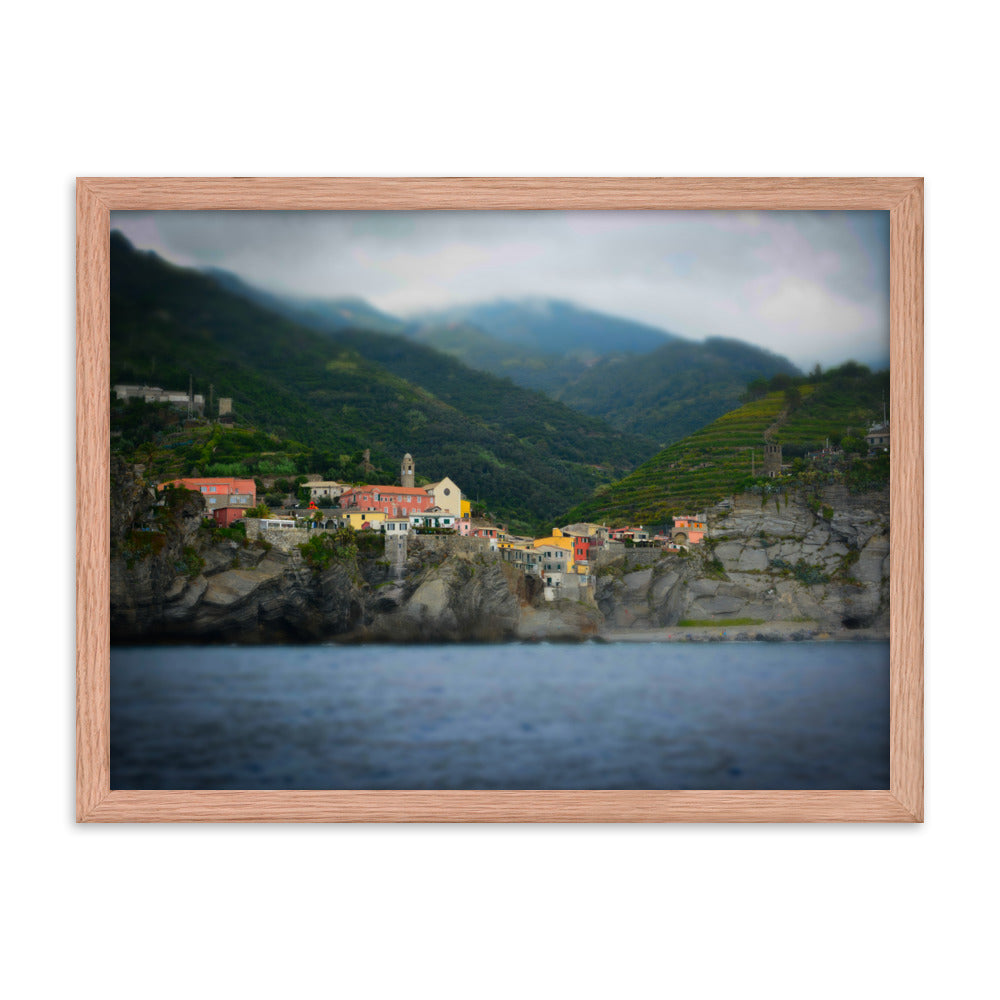 Vernazza - Framed photo paper poster