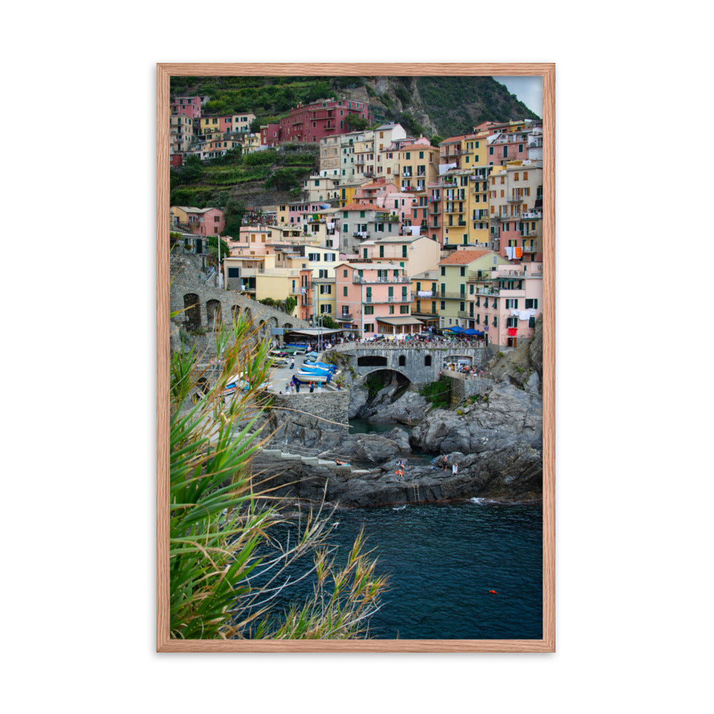 Manarola - Framed photo paper poster