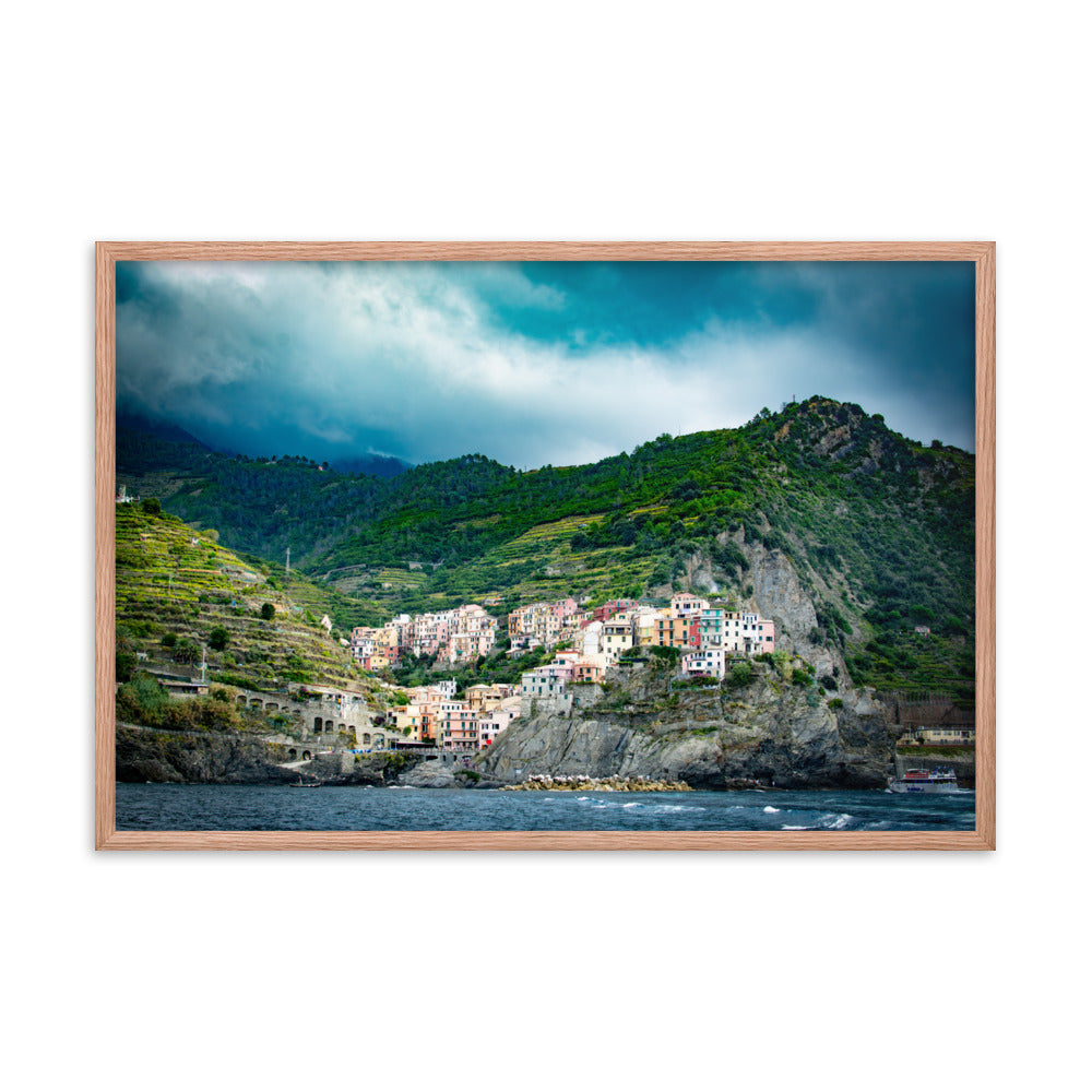 Corniglia - Framed photo paper poster