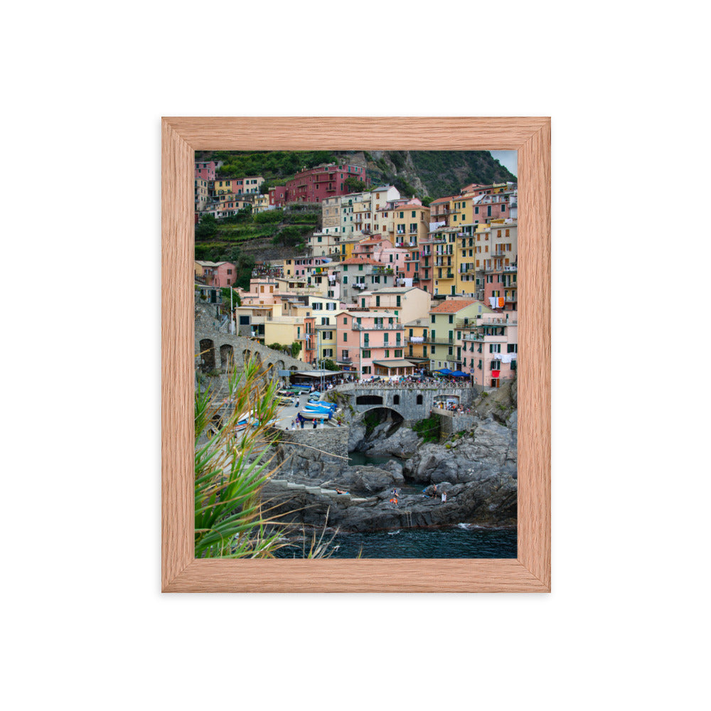 Manarola - Framed photo paper poster