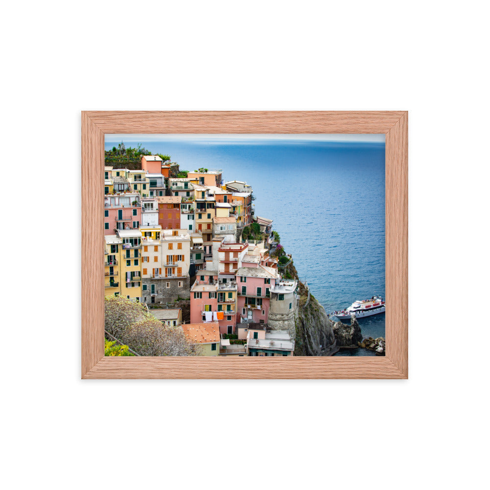 Manarola - Framed photo paper poster