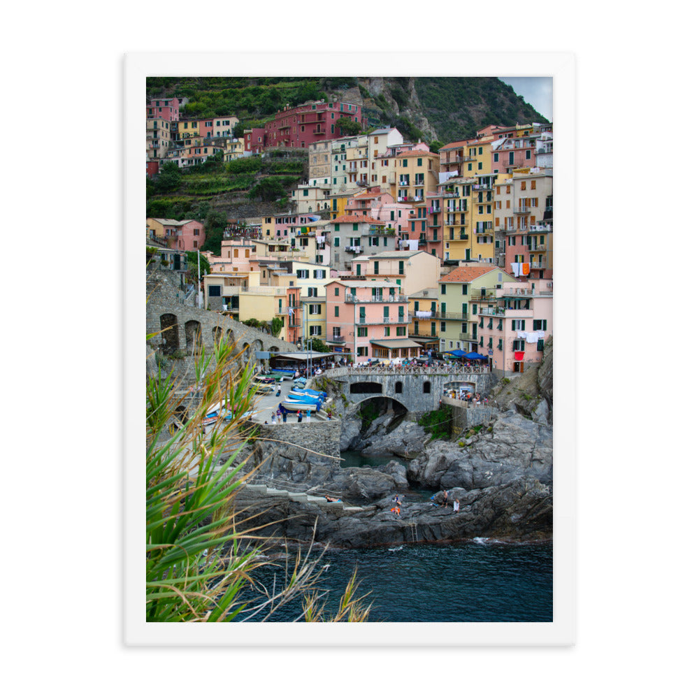 Manarola - Framed photo paper poster