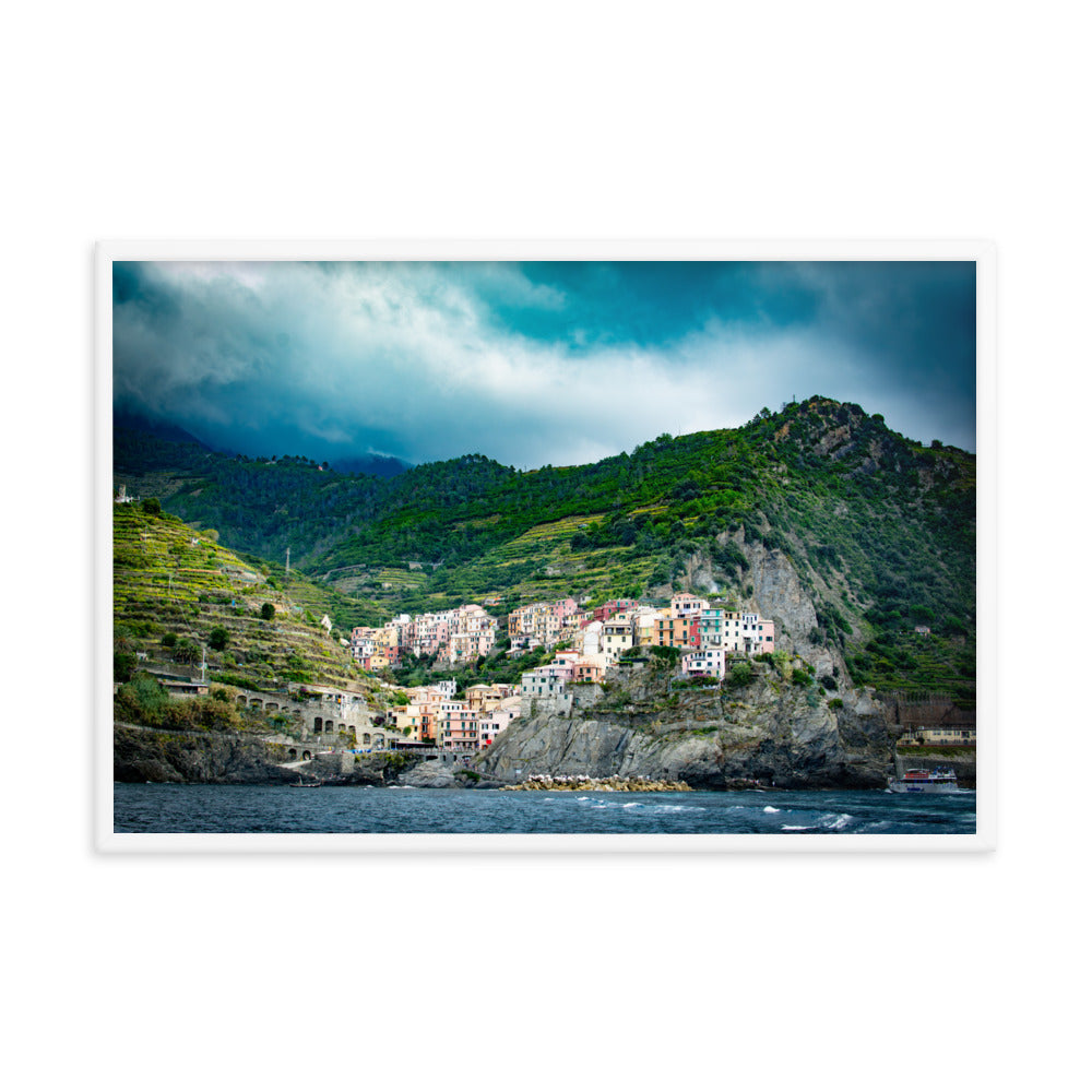 Corniglia - Framed photo paper poster