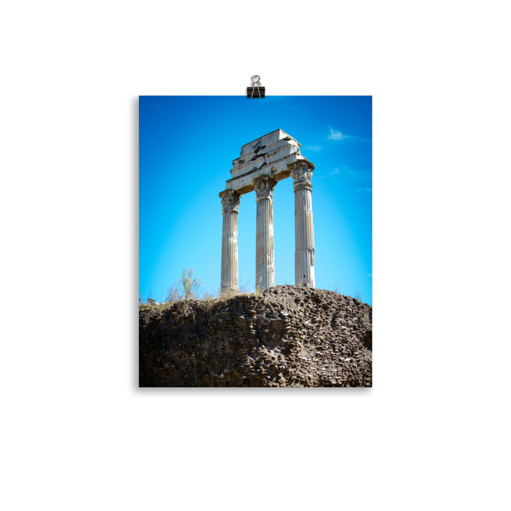 Temple of Castor and Pollux - Photo paper poster