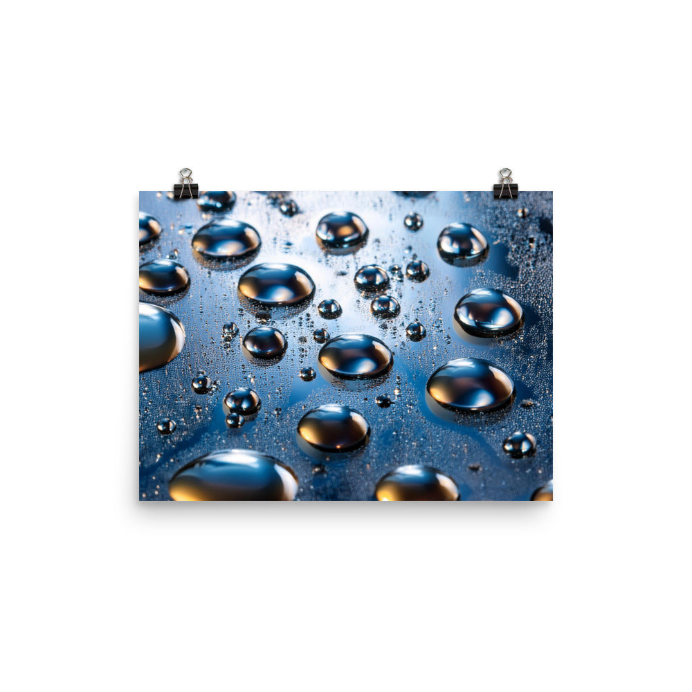 Metallic Drops - Photo paper poster