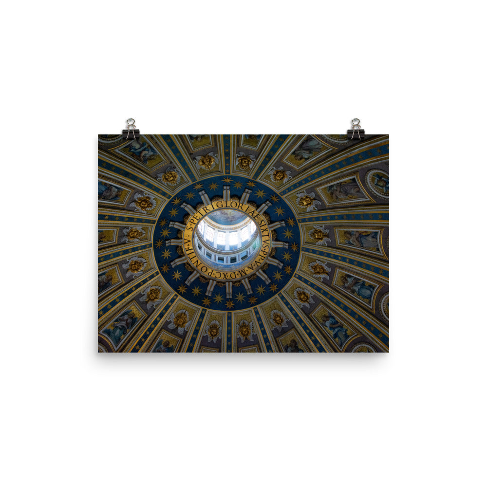 St. Peter's Basilica Dome Interior - Photo paper poster