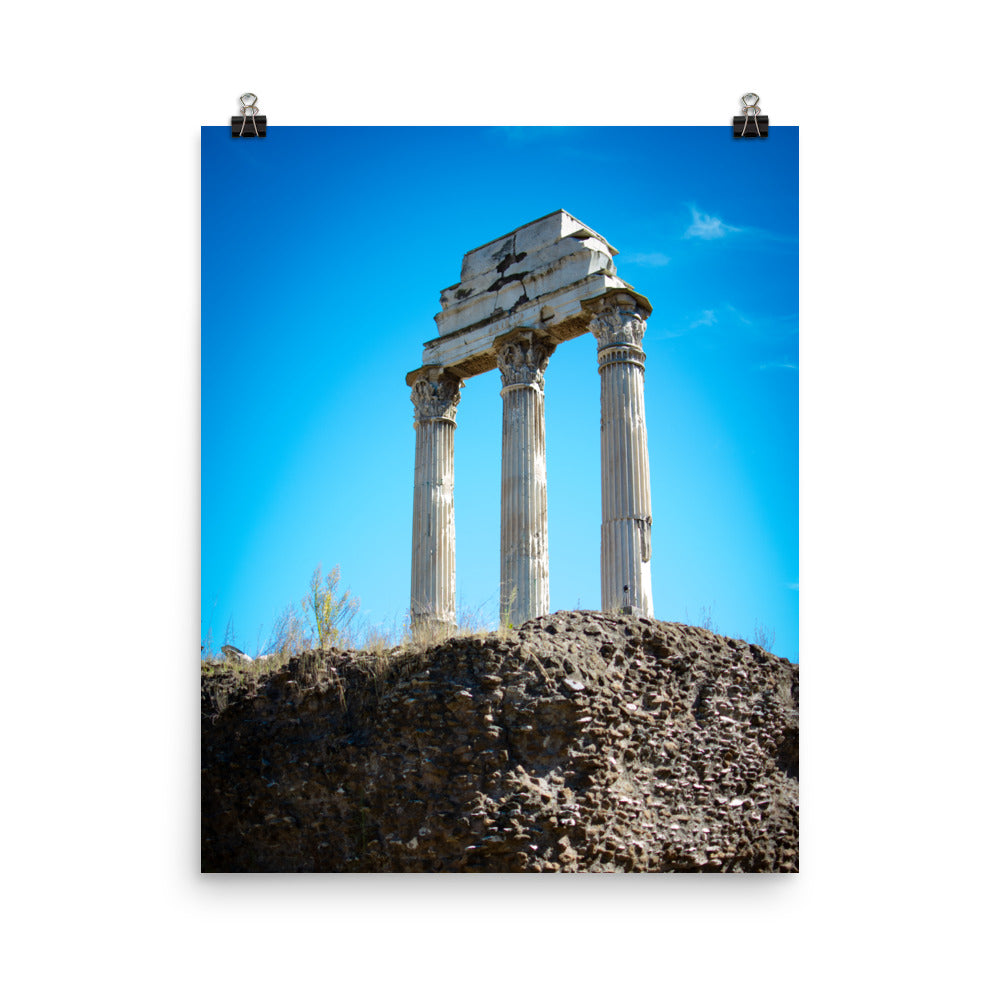 Temple of Castor and Pollux - Photo paper poster