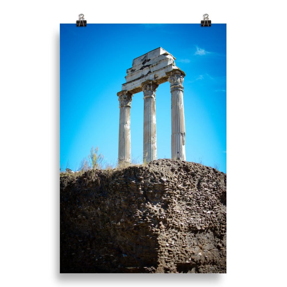 Temple of Castor and Pollux - Photo paper poster