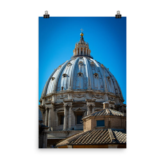 St. Peter's Basilica Dome - Photo paper poster