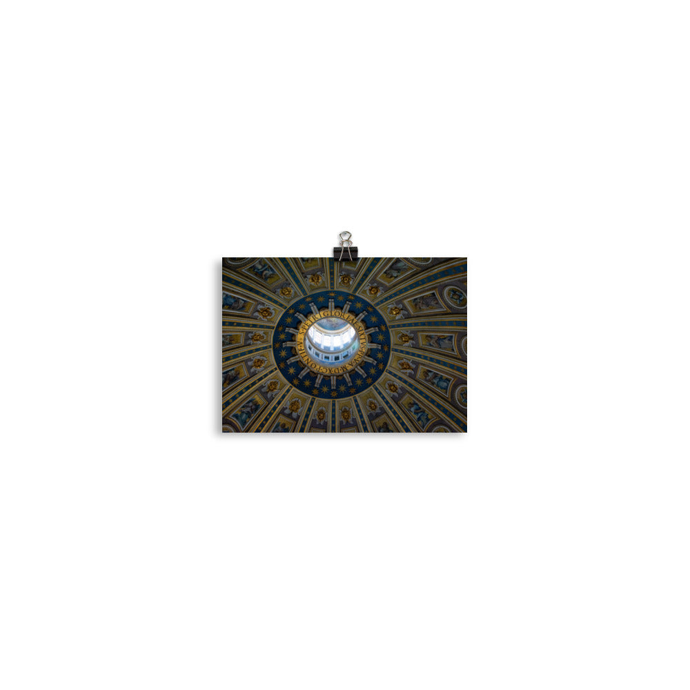 St. Peter's Basilica Dome Interior - Photo paper poster