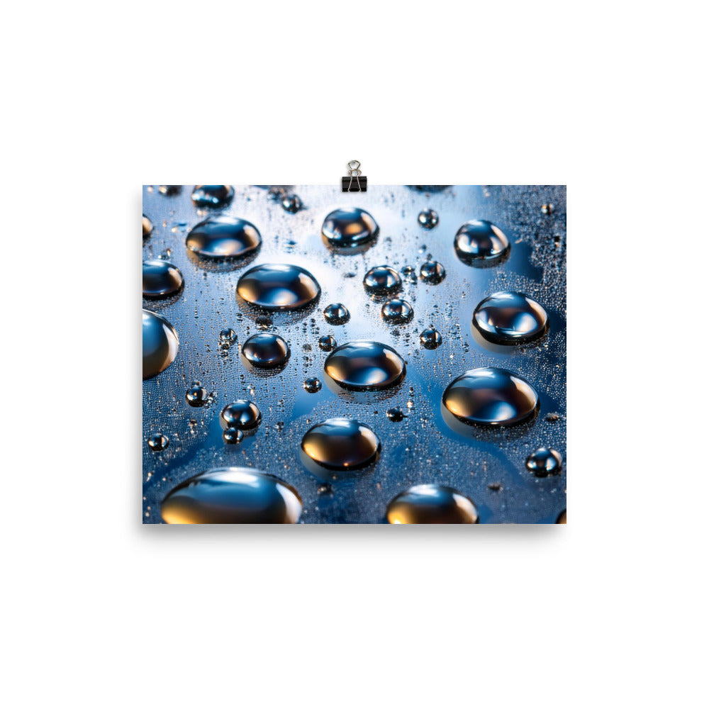 Metallic Drops - Photo paper poster