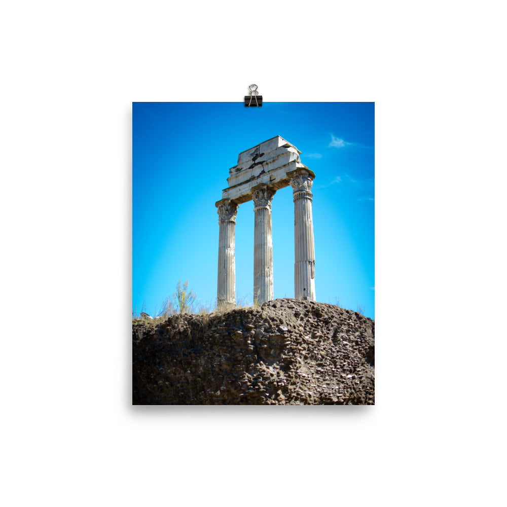 Temple of Castor and Pollux - Photo paper poster