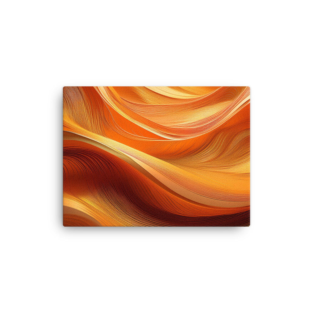 Orange and Gold Waves - Thin canvas