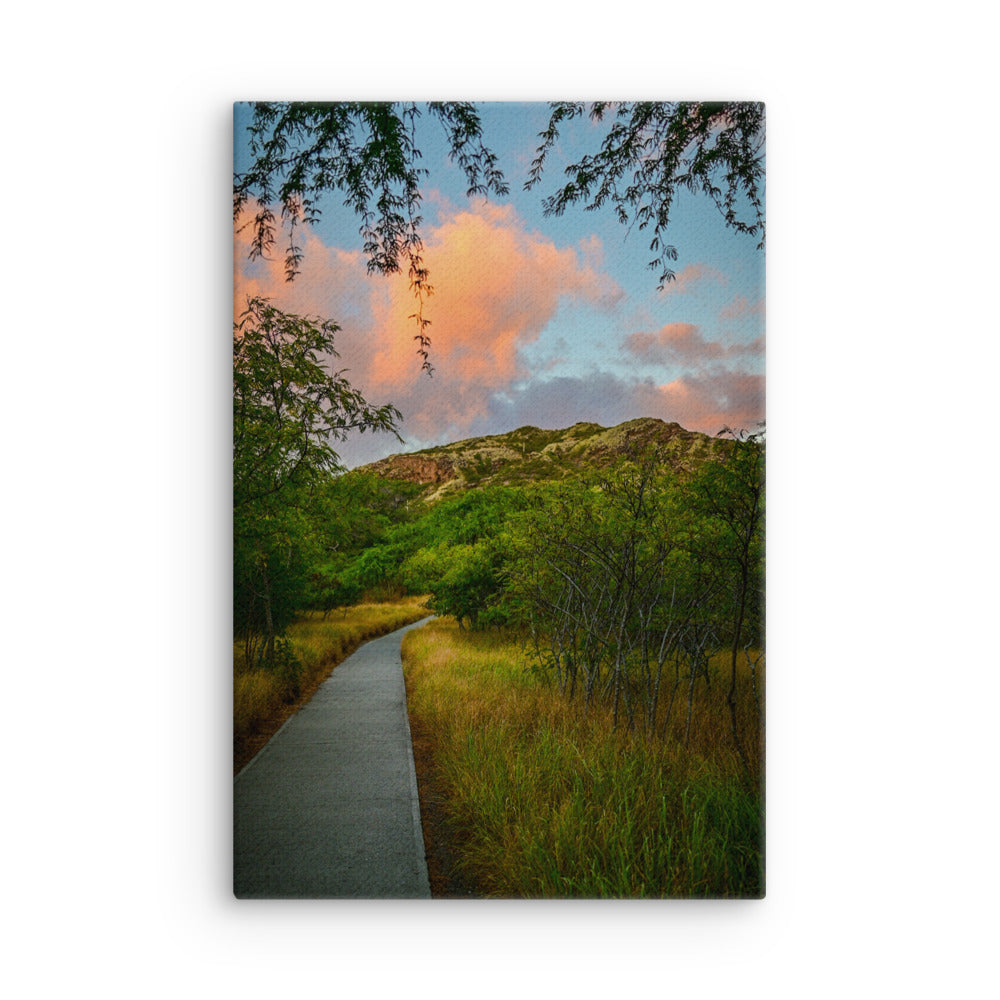 Diamond Head Trail - Thin canvas