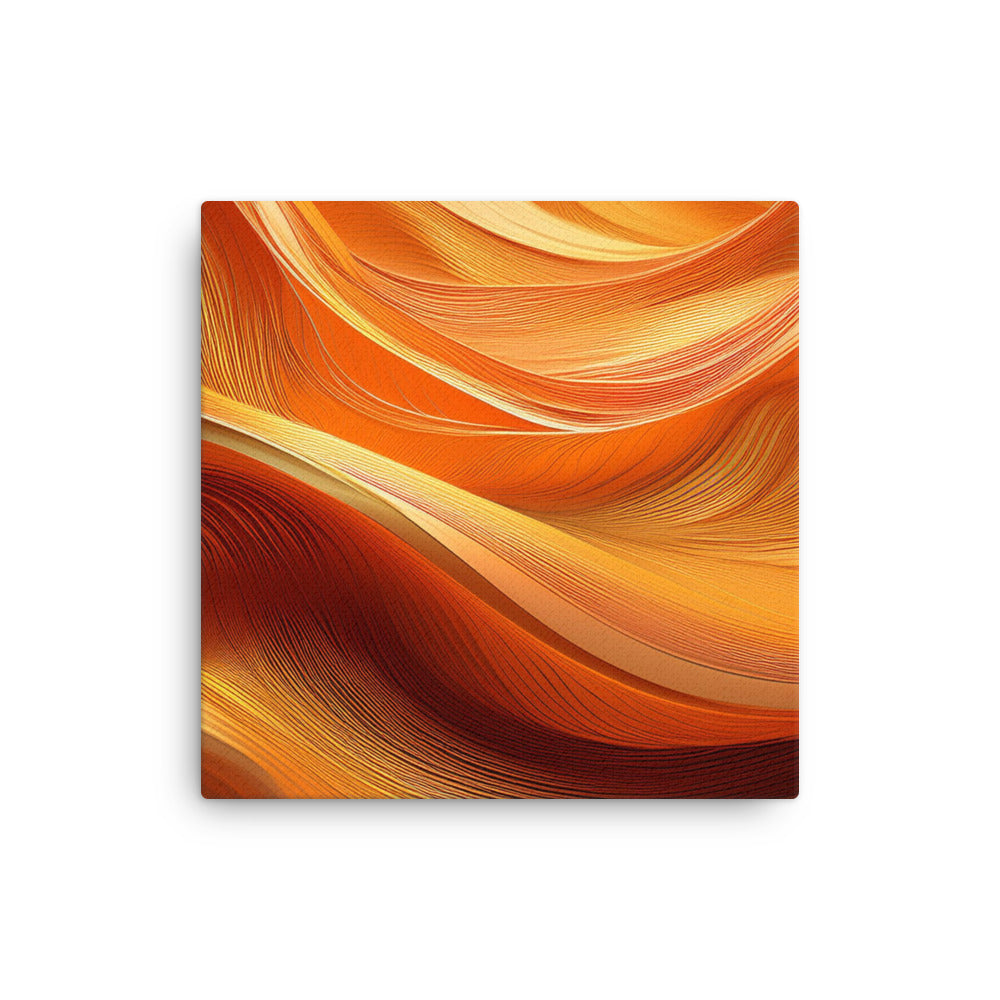 Orange and Gold Waves - Thin canvas