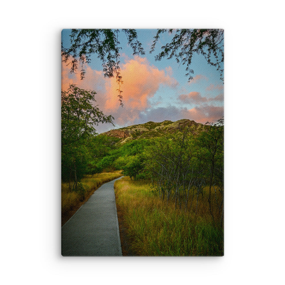 Diamond Head Trail - Thin canvas