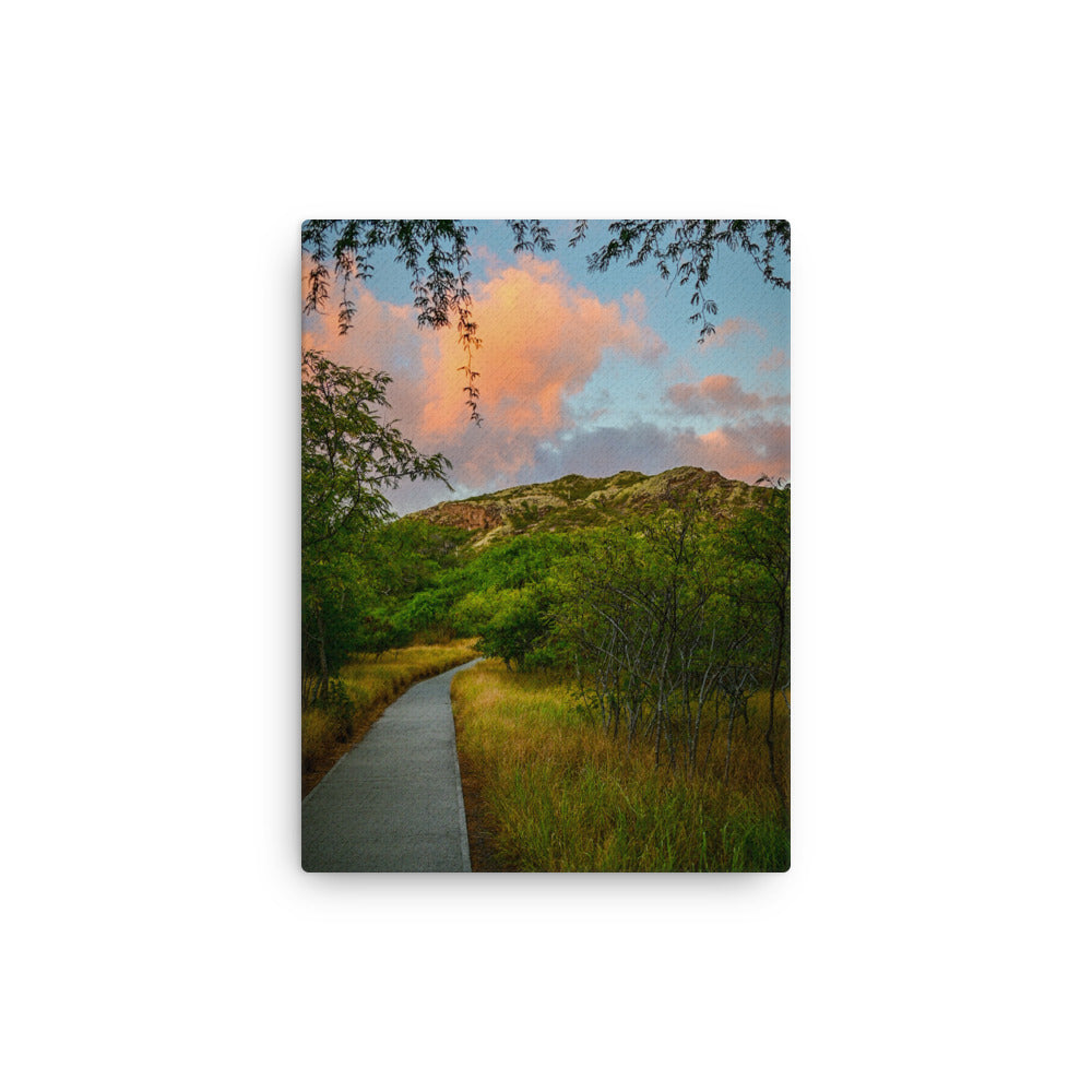 Diamond Head Trail - Thin canvas