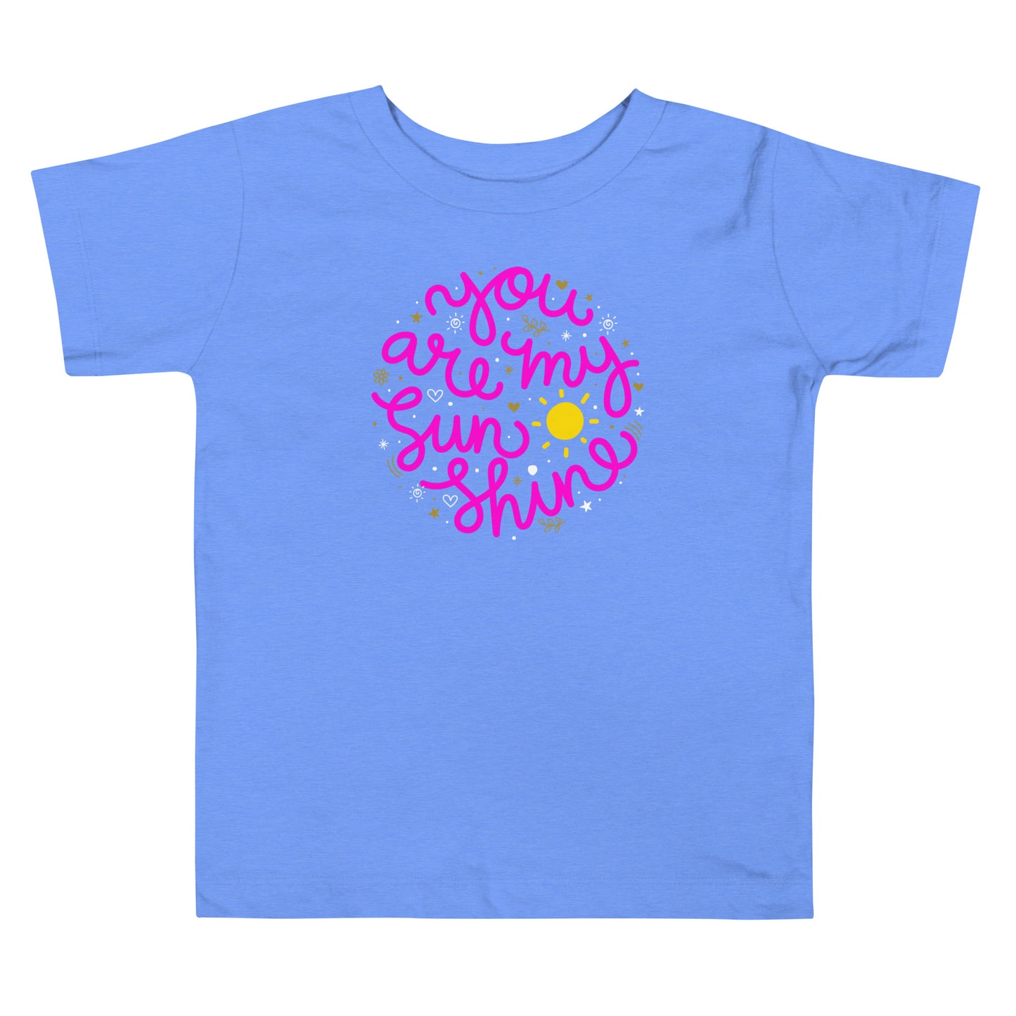 You are my sunshine (pink font) - Toddler Short Sleeve Tee